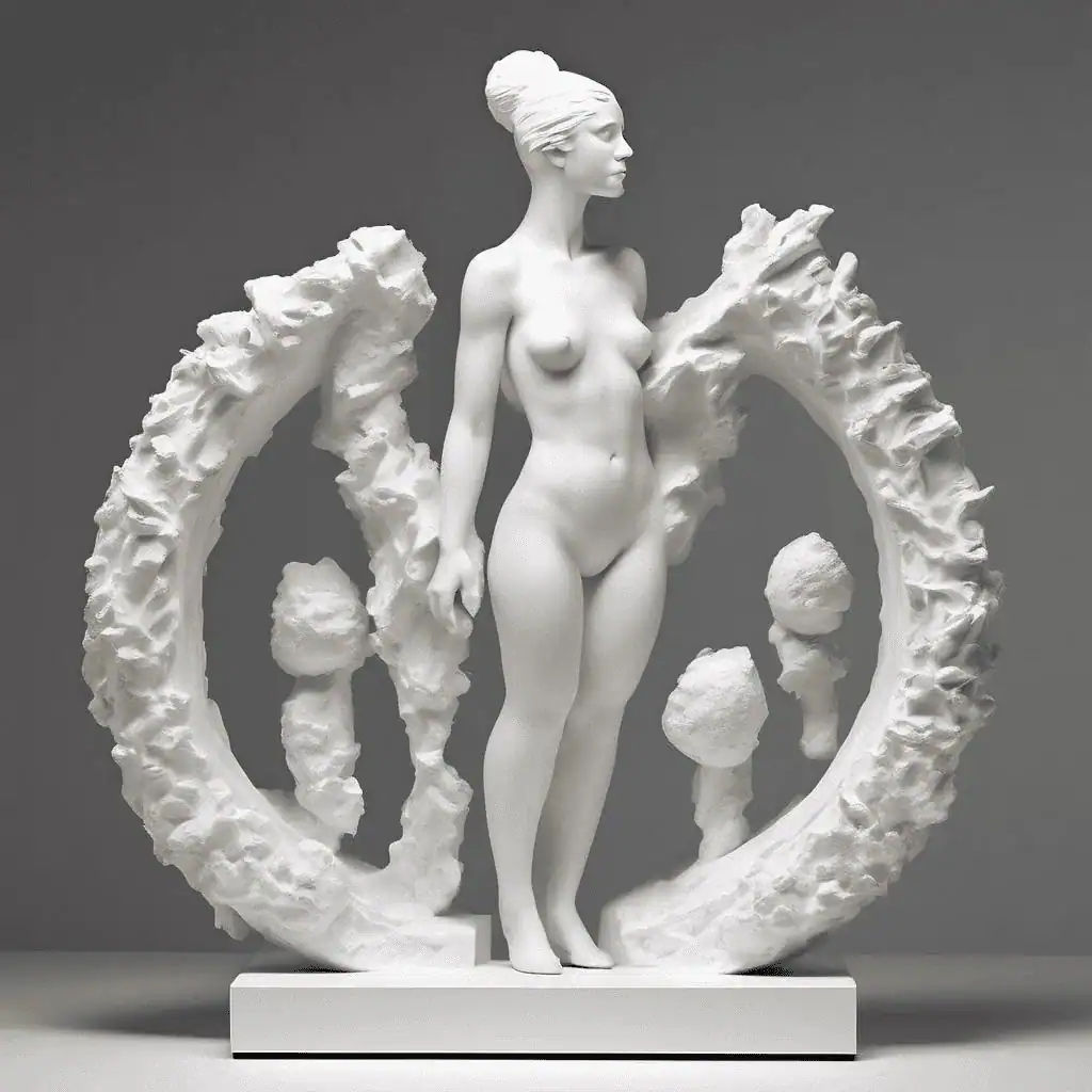 Petite sculpture blanche – Claude Tousignant